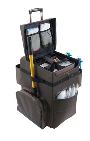 <p>عربة خدمة الغرف من Cleabox&reg;، بني - TRUST</p>